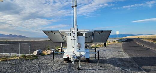 mobile security trailer and GoView solar security
