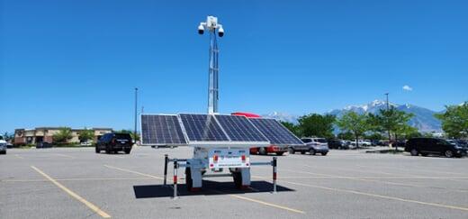 Security surveillance trailer big box retail